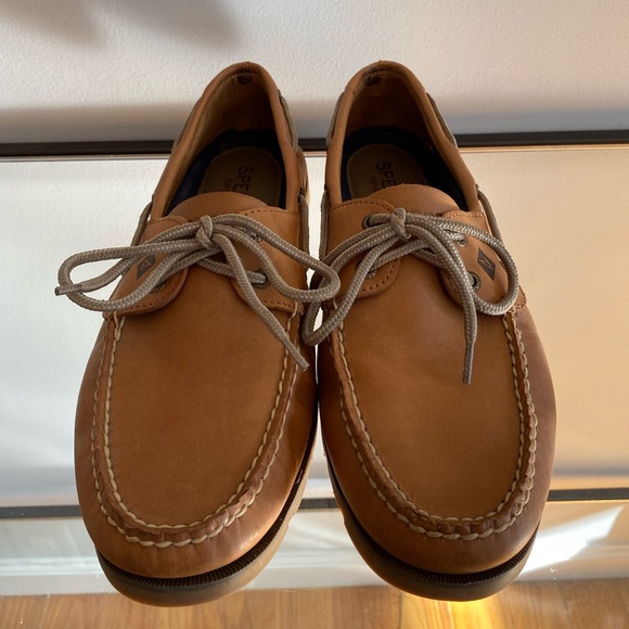 Sperry Top Sider Boat Shoes, Sahara, Size 12 - Picture 2 of 4